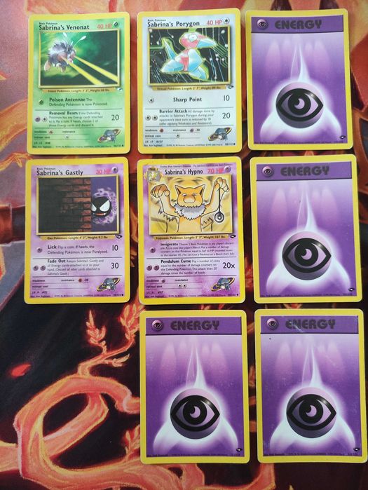 Sabrina's Hypno mais 3 criaturas e 4 energias Gym Challenge