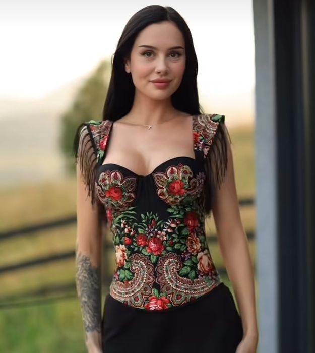 Новий корсет в українському стилі р.48-50 на великі груди