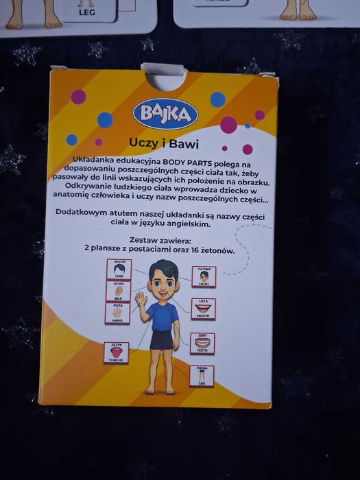 Układanka edukacyjna Body parts części ciała