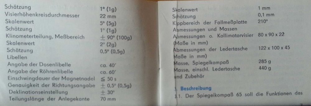 Kompas FREIBERGER geodezyjny geologiczny DDR