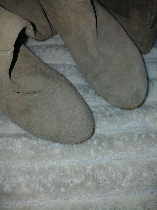 Чоботи натур замша