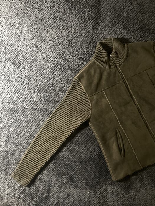 Elegancki góralski golf ocieplany futrem na suwak