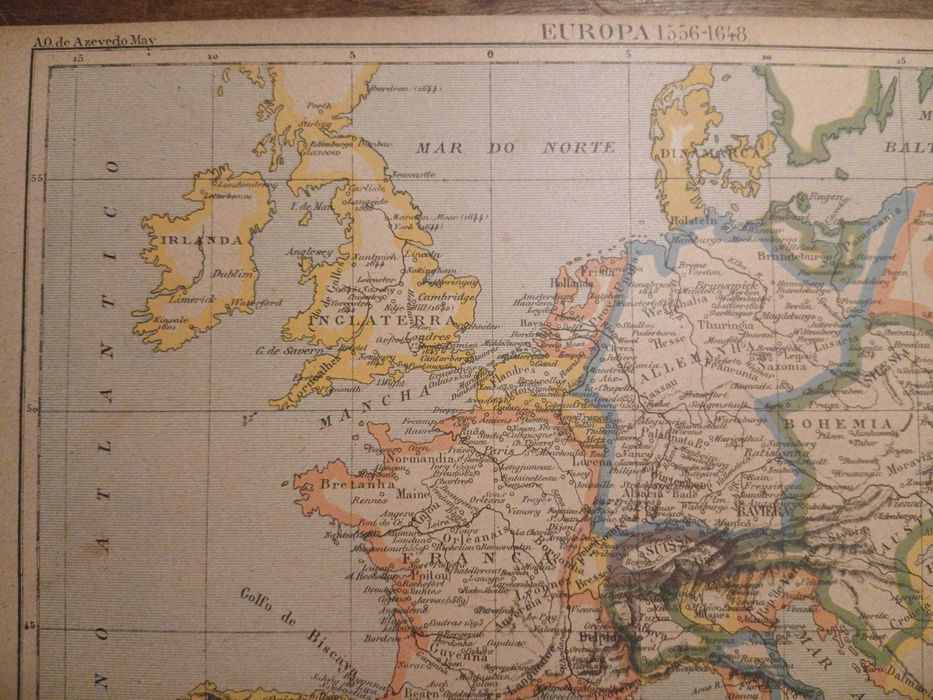 Mapa Europa 1556-1648 (Final do Séc XIX, Início do Séc XX)