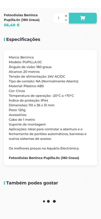 Celulas portao beninca