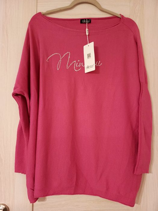 Sweter minouu różowy nowy