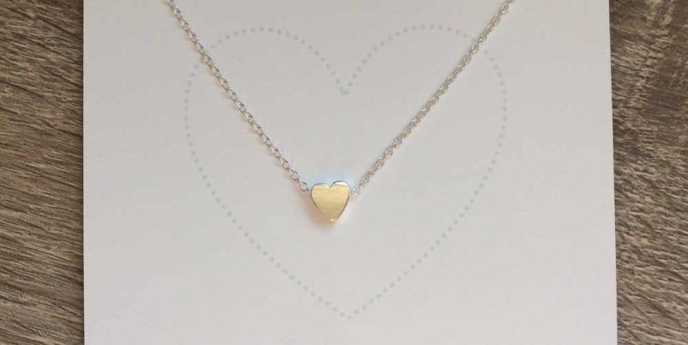 Fio Coração Dourado ou Prateado - Portes incluídos