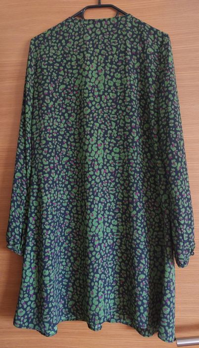 Vestido Estampado Verde Mango, TM