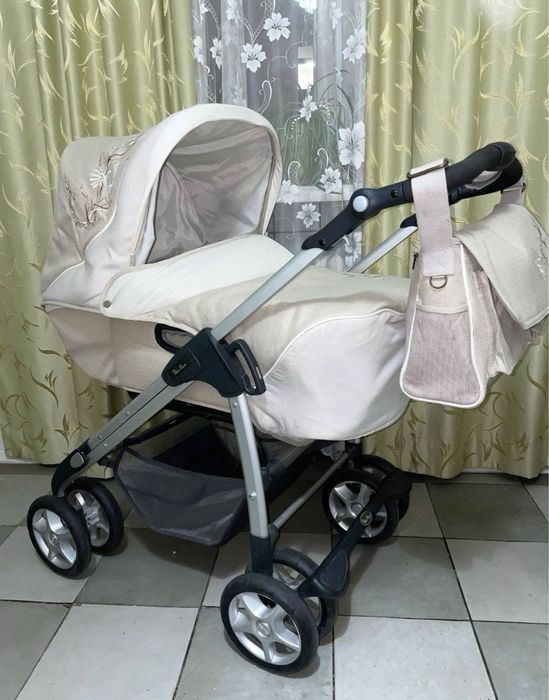 коляска 2 в 1 Silver Cross Sleepover Elegance Sport, беж