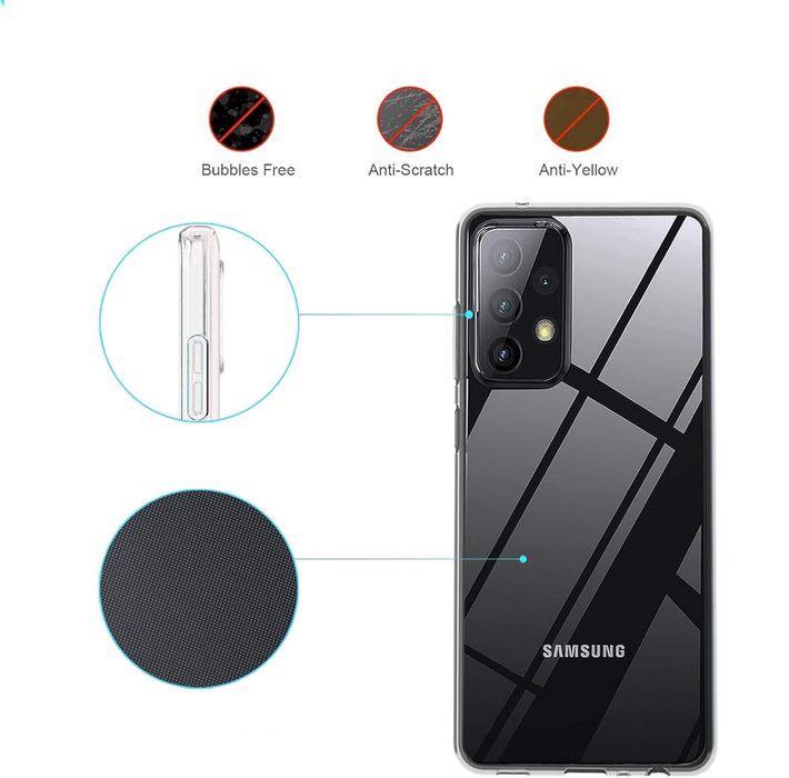 Etui Case Obudowa Samsung Galaxy A73 Plecki Przezroczysty Nie Żółknie