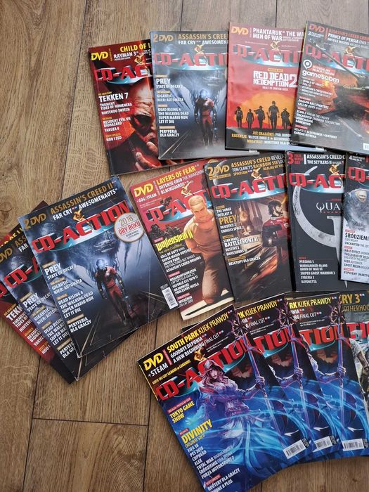 CD Action rocznik 2017 na sztuki czasopismo