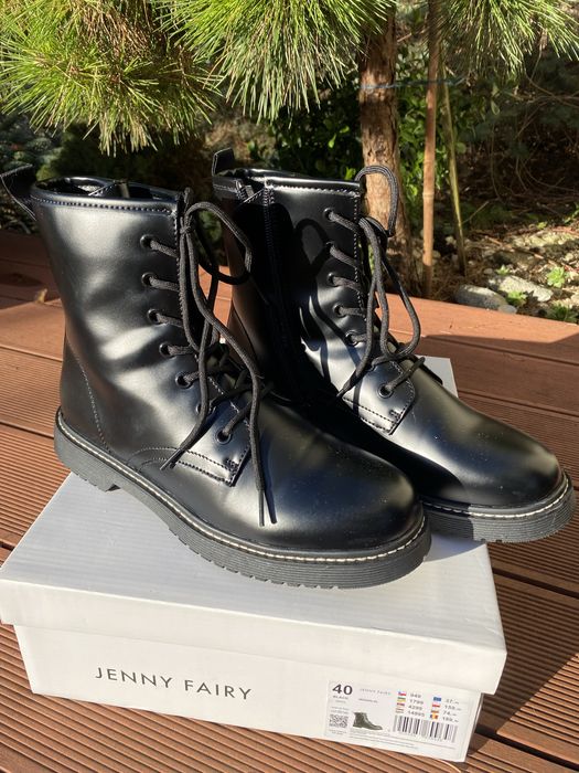 NOWE, czarne buty zimowe z metką Jenny Fairy, nienoszone