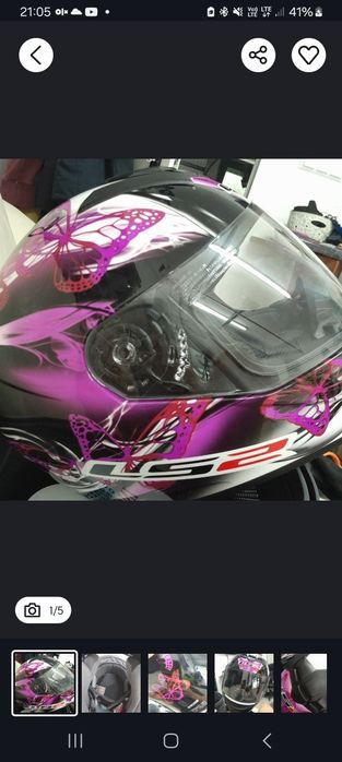 Kask motocyklowy damski LS2