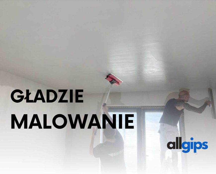 Szpachlowanie, gładzie, malowanie, wykończenia wnętrz! Wolne terminy