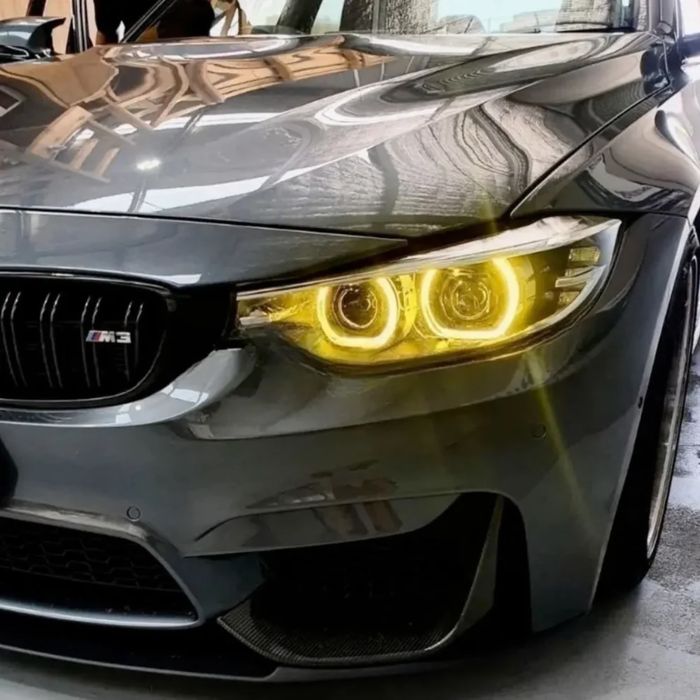 Модулі CS/CSL BMW F32/F33/F36/F80/F82/F83 LED фары No-Adaptive глазки ДХО желтые перед фонари линзы Yellow DRL Ф32 Ф33 Ф36 Ф80 Ф82 Ф83 М3 М4 m3 m4