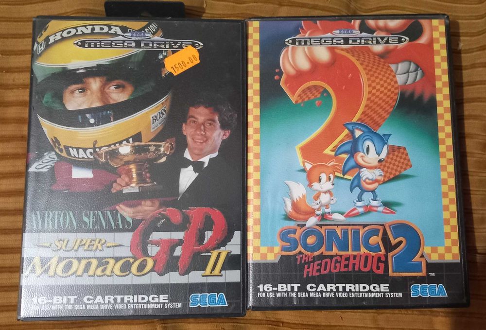 Consola SEGA MEGA DRIVE II 16BIT com 5 Jogos