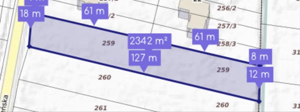 Dzialka budowlana Zabia Wola 2300m2 Ksiega Wieczysta