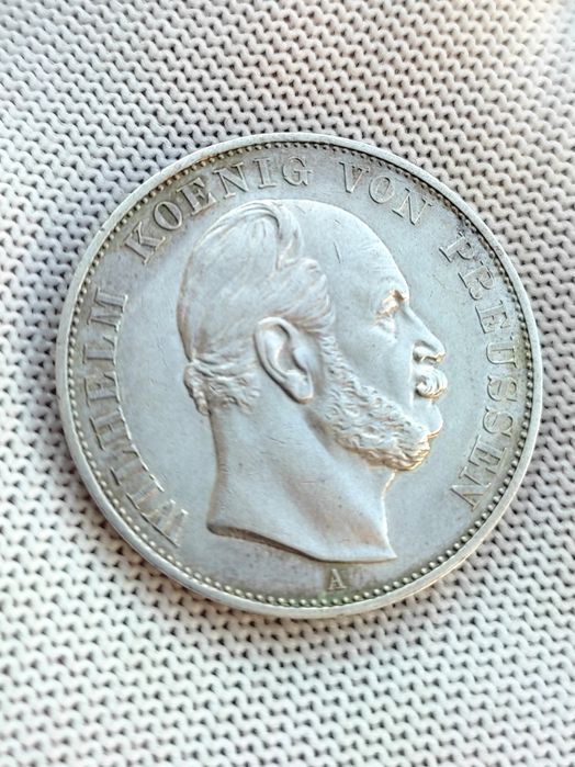Срібна монета Талер 1871 переможний Прусія