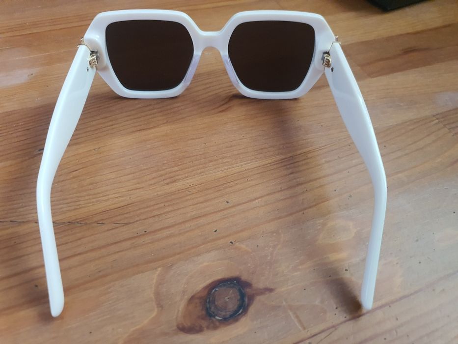 Okulary przeciwsłoneczne Saint Laurent białe
