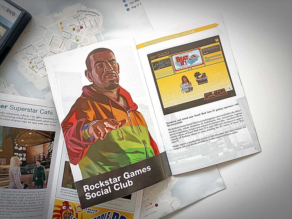 Grand Theft Auto GTA IV PC Angielska Plakat Komplet STAN IDEALNY