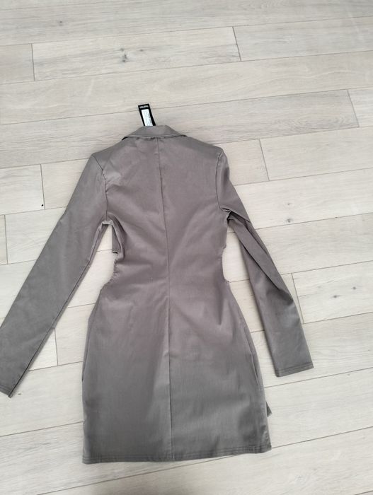 Blazer dress sukienka marynarka mocca