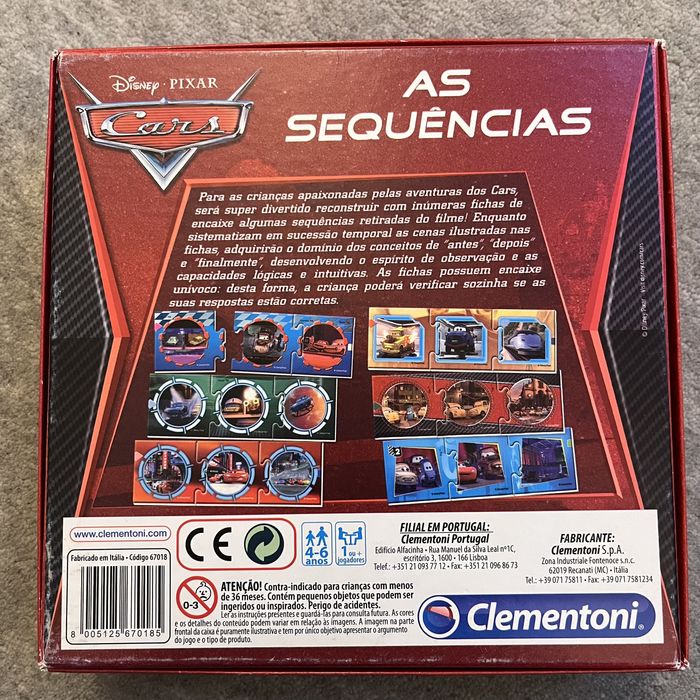 Puzzle Disneys Cars / Carros Clementoni 4-6 anos