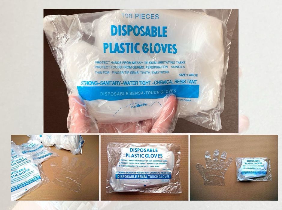 Rękawice foliowe HDPE 100 opakowań = 1 karton