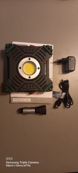 Nowy halogen akumulatorowy LED Parkside Power Bank