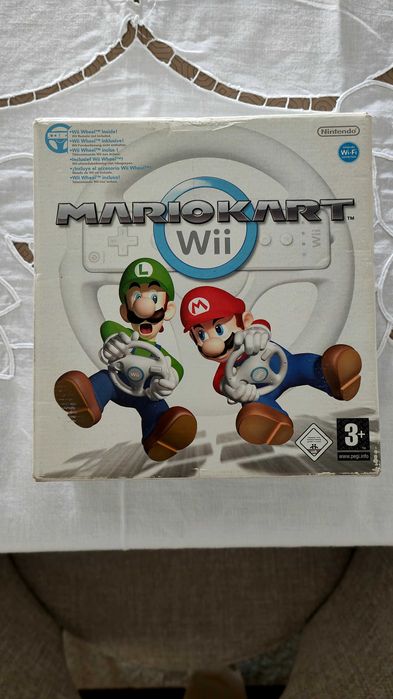 Nintendo Wii com jogos e acessórios