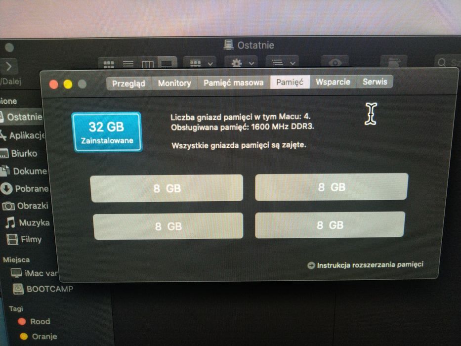 iMac 27 cali z  mac OS Catalina