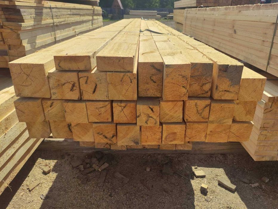 Деревина для будівельних робіт: брус, дошка, доска, балка (є ПДВ)