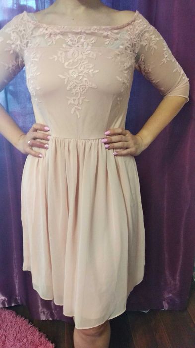 Плаття 46,48, світло рожеве