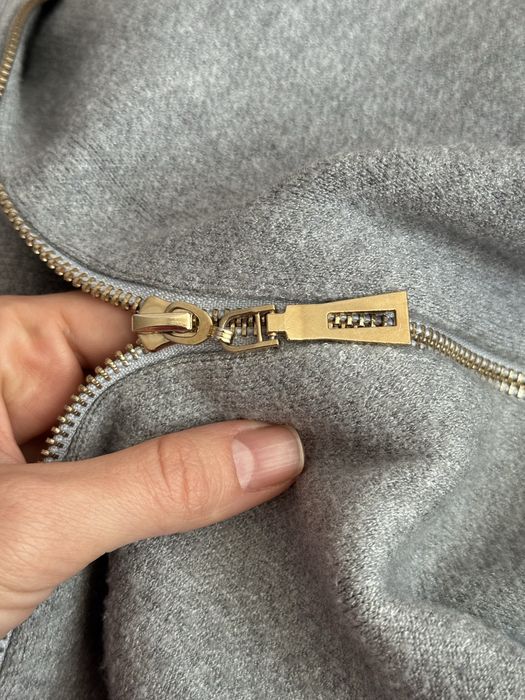 Сіра кофта на молнії, S