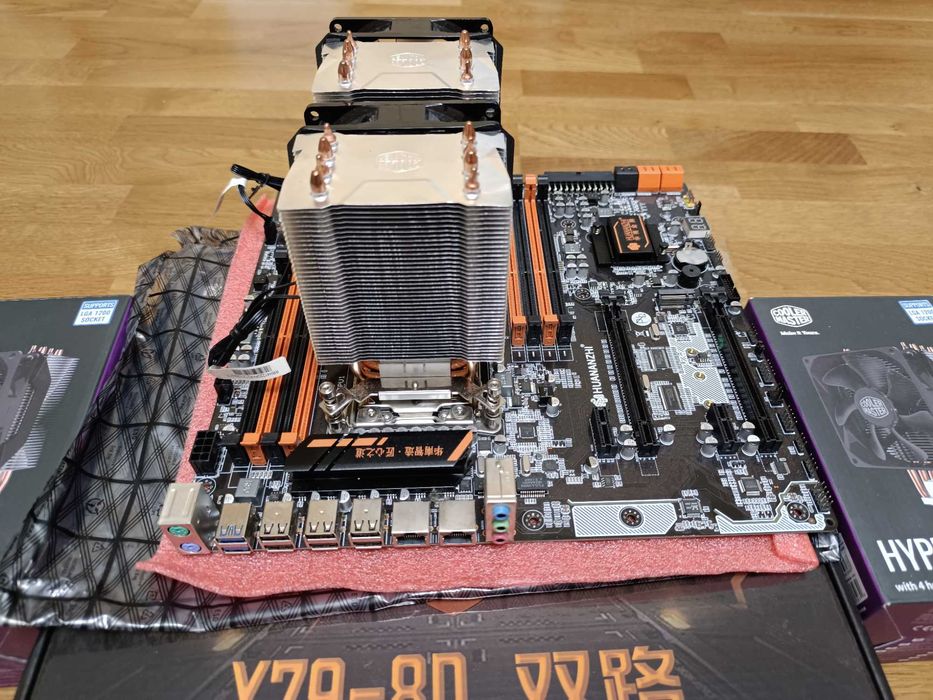 Материнська плата HUANANZHI X79-8D s2011 з охолодженням Cooler Master