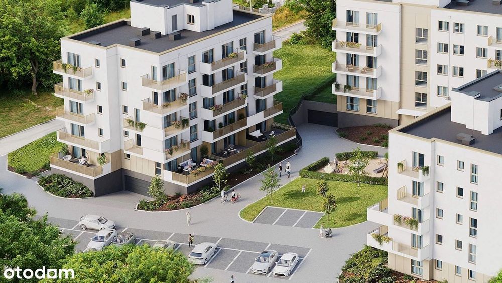 3 pokoje + garderoba | 61,79 m² | 2 balkony | Kątova Park