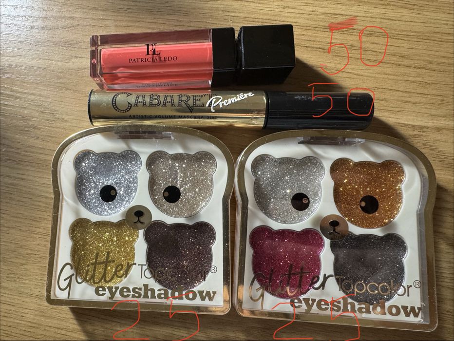 Лоти набори косметики тіні помада румʼяна maybelline max factor