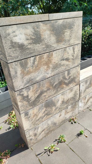 Donica doniczka Pustak ogrodzeniowy ogrodzenie mur 100x30x25 płot blok