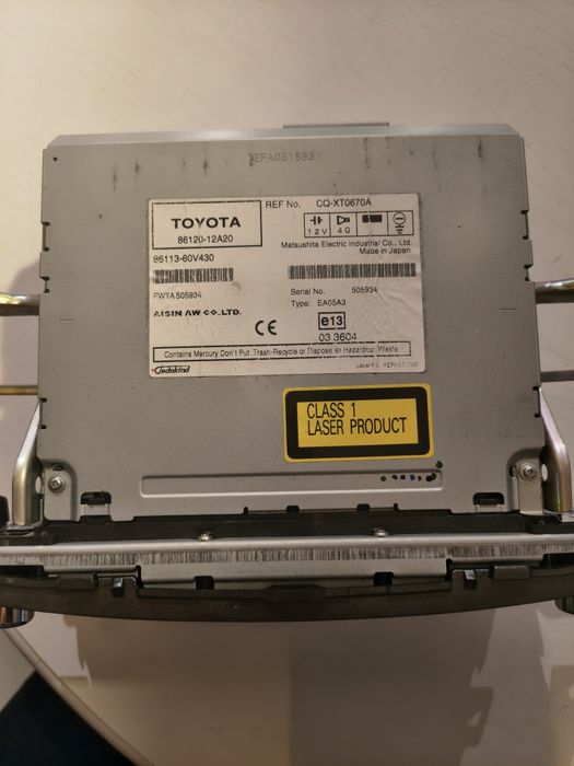 Radio nawigacja Toyota Auris 1  oryginał