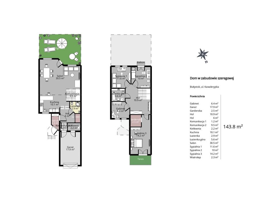 Dom do wprowadzenia | 143,8 m² | 4 sypialnie | garaż | Nowe Miasto