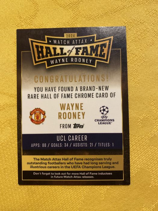 Match Attax Wayne Rooney
