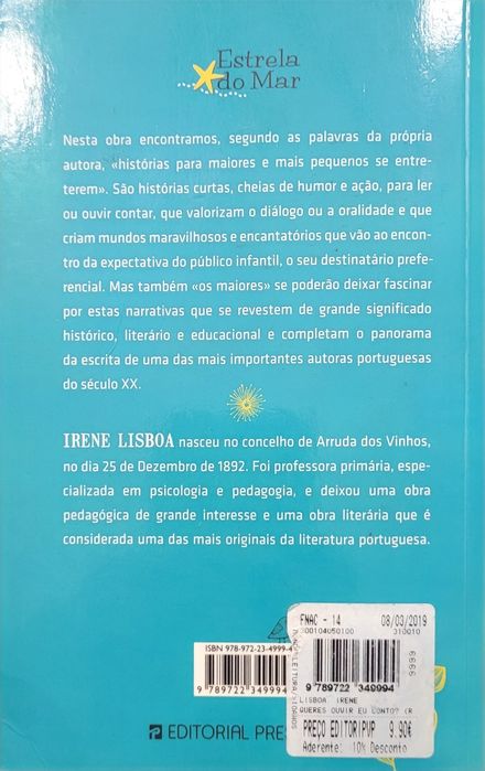 Queres ouvir? Eu conto - Livro Irene Lisboa
