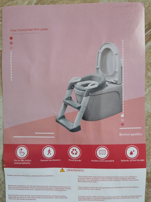 Nakładka na sedes z drabinką