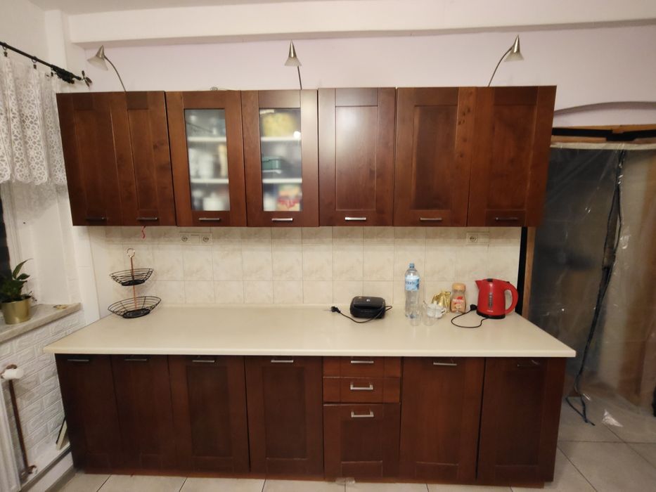 Kuchnia Black Red White drewniane fronty