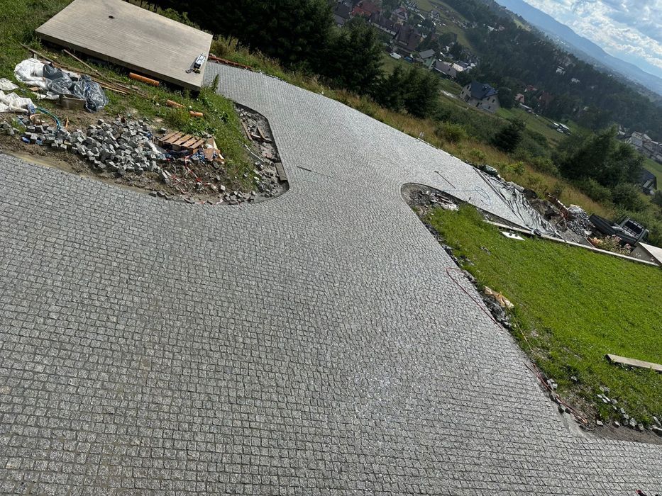 Usługi brukarskie, kostka granitowa, granit