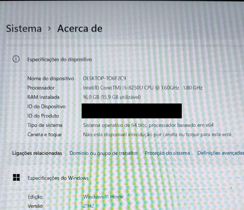 Dell Latitude 5590 – Intel i5 8250u – 16 GB RAM DDR4 – Nvme 256 GB