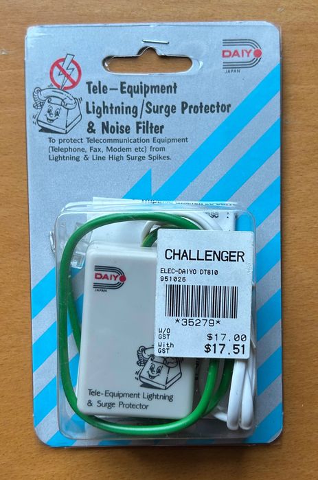 Vintage New DAIYO Tele-Equipment Lightning & Surge Protector + Noise