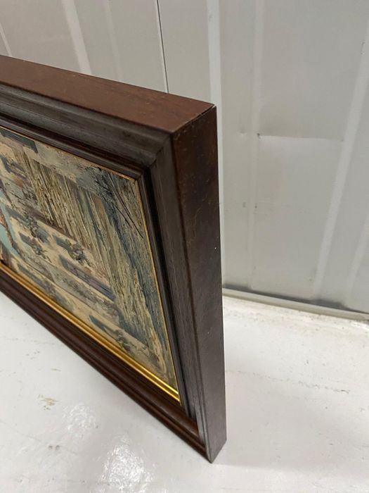 Quadro antigo pintado a óleo