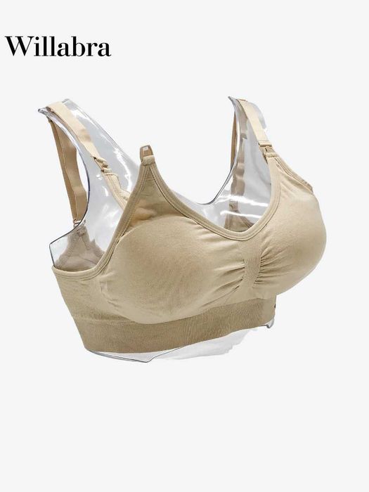 Nowy Biustonosz bezszwowy Willabra L/XL dla karmiących piersią matek