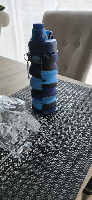 Składana butelka bidon silikonowa nowa