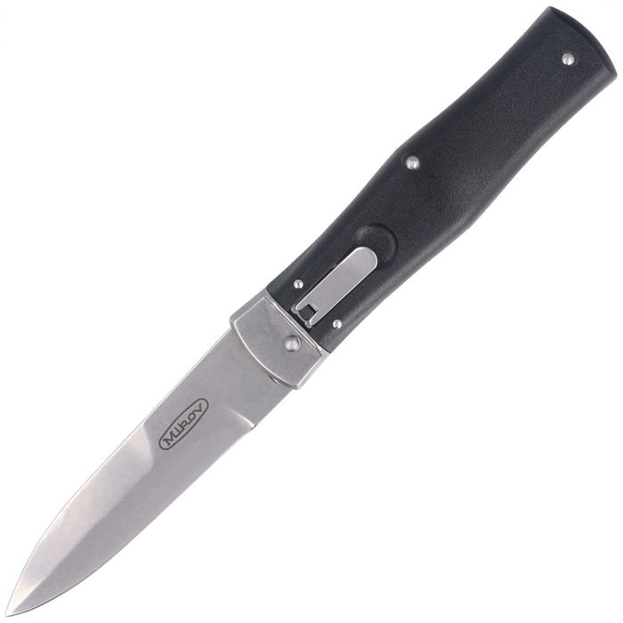 Nóż sprężynowy Mikov Predator Black ABS, (241-BH-1/STN/KLIP)