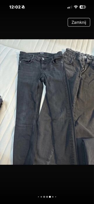 5 x spodnie zara , marc jacobs i inne